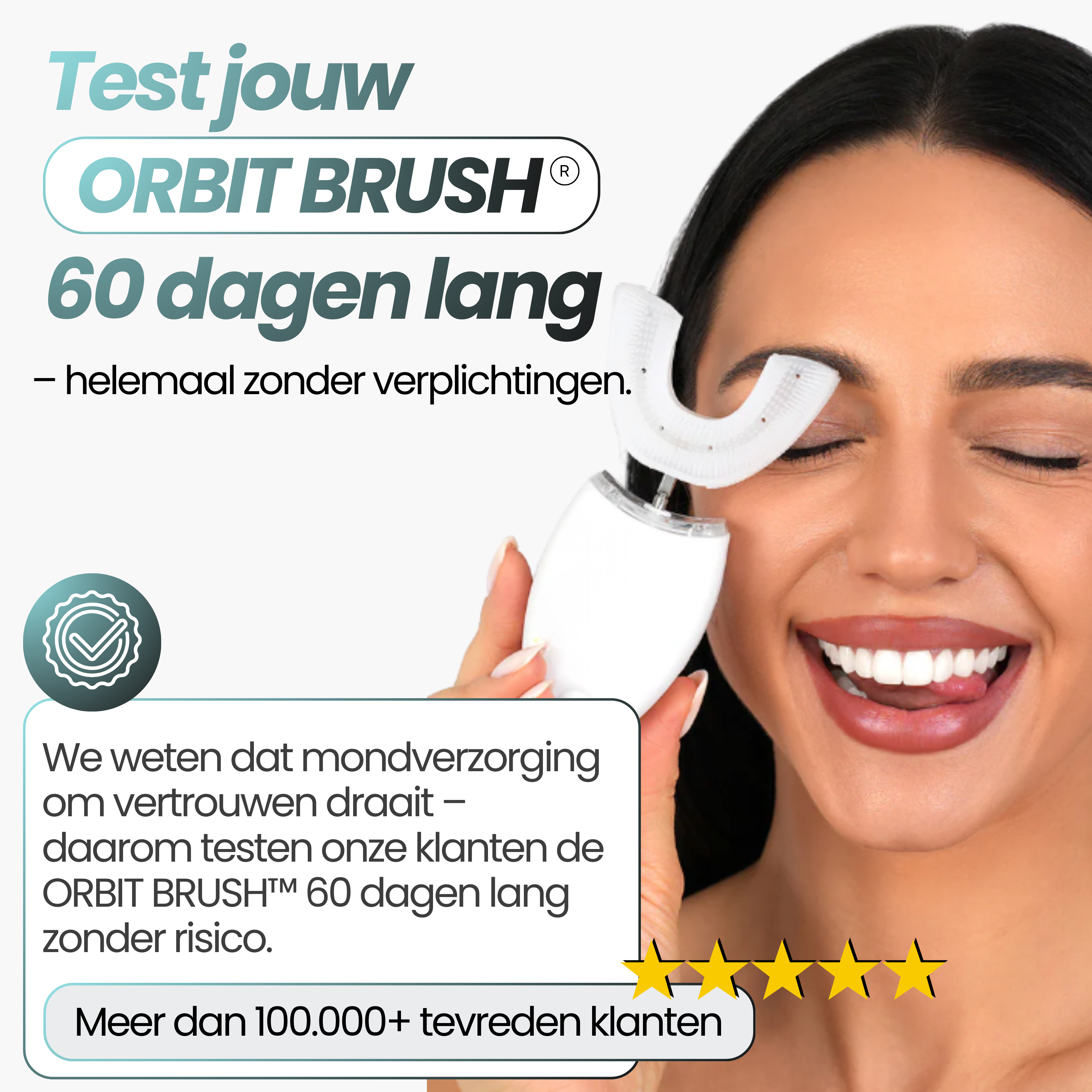 ORBIT BRUSH® - 360° tandenborstel voor schone tanden – ook als je niet perfect poetst.