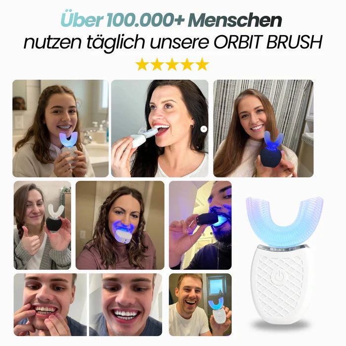 ORBIT BRUSH® - 360° Zahnbürste für saubere Zähne – auch wenn du nicht perfekt putzt.