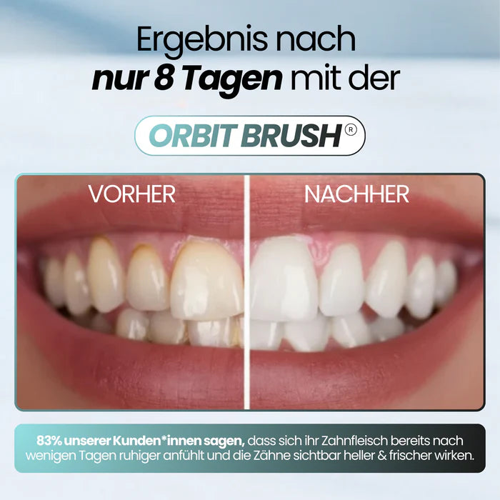 ORBIT BRUSH® - 360° Zahnbürste für saubere Zähne – auch wenn du nicht perfekt putzt.
